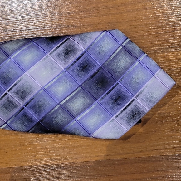 Stafford Big &Tall mixed purple tie - Picture 3 of 5